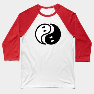 Ghost Yin Yang Baseball T-Shirt